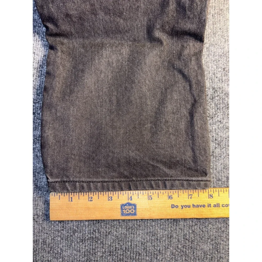 Express Rocco Jeans Men 36x32 Dark Gray Slim Fit Comfort Flat Front Straight Leg
